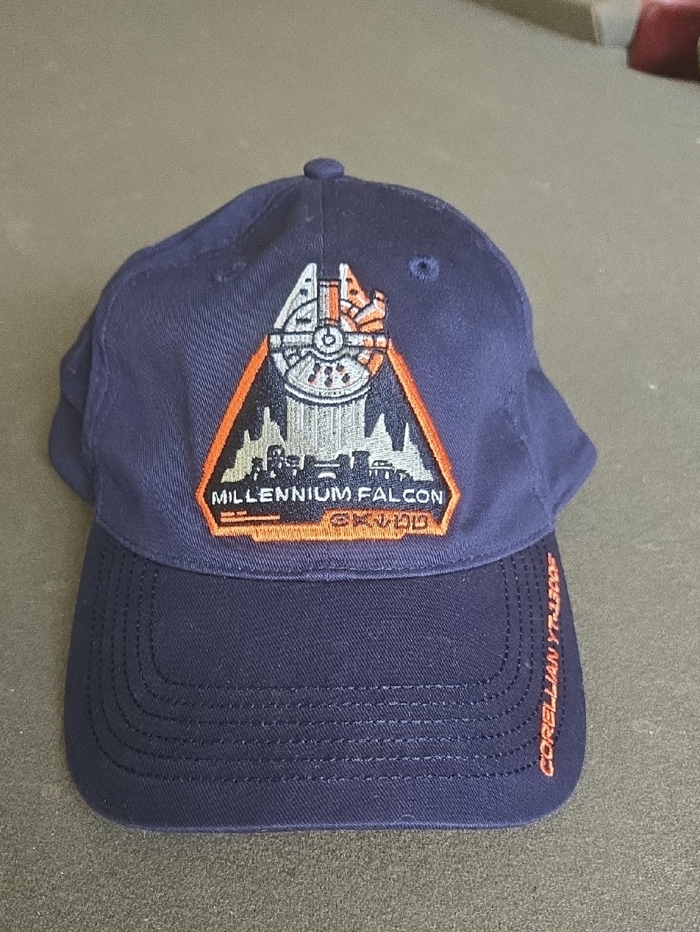 Star Wars Galaxy's Edge Millennium Falcon Navy Baseball Cap